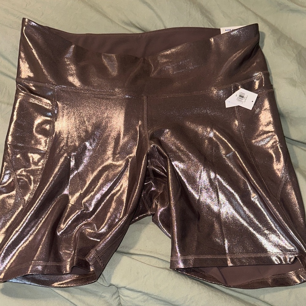 Old Navy Metallic Bike Shorts
